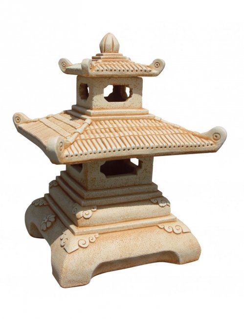 figura templo japones simplo ocre framusa